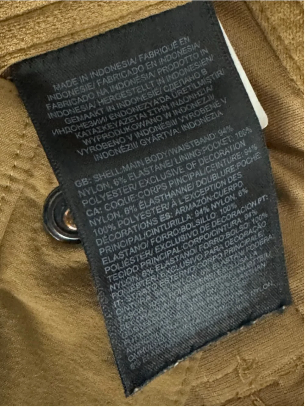 The North Face Basin Pants Waist 32 Utility Brown with Black Zippers